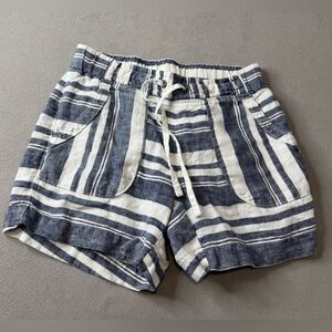 Athleta Sandbar Shortie Linen Shorts size 4